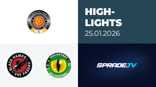 25.01.2026 - Highlights - EHF Passau Black Hawks vs. Höchstadt Alligators