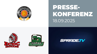 18.09.2025 - Pressekonferenz - ECDC Memmingen Indians vs. Erding Gladiators