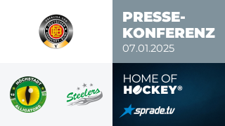 07.01.2025 - Pressekonferenz - Höchstadter EC vs. Bietigheim Steelers