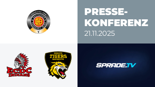 21.11.2025 - Pressekonferenz - ECDC Memmingen Indians vs. onesto Tigers Bayreuth