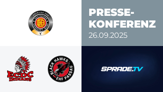 26.09.2025 - Pressekonferenz - ECDC Memmingen Indians vs. EHF Passau Black Hawks