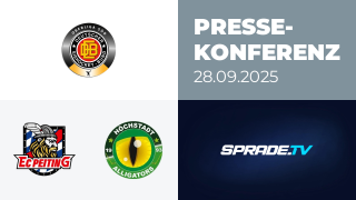28.09.2025 - Pressekonferenz - EC Peiting vs. Höchstadt Alligators