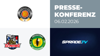 06.02.2026 - Pressekonferenz - EC Peiting vs. Höchstadt Alligators