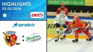 03.03.2024 - Highlights - ESV Kaufbeuren vs. Bietigheim Steelers