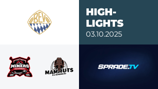 03.10.2025 - Highlights - Peißenberg Miners vs. Schongau Mammuts