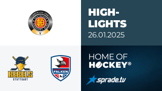 26.01.2025 - Highlights - Stuttgart Rebels vs. Heilbronner Falken