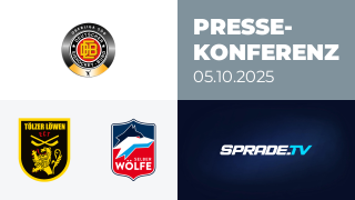 05.10.2025 - Pressekonferenz - Tölzer Löwen vs. Selber Wölfe
