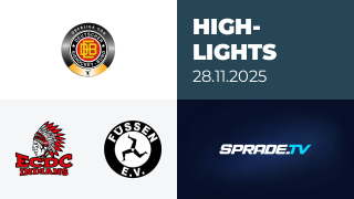 28.11.2025 - Highlights - ECDC Memmingen Indians vs. EV Füssen