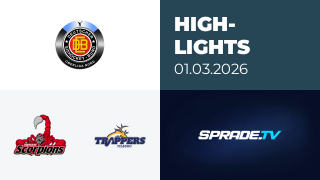 01.03.2026 - Highlights - Hannover Scorpions vs. Tilburg Trappers