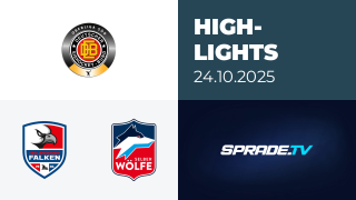 24.10.2025 - Highlights - Heilbronner Falken vs. Selber Wölfe