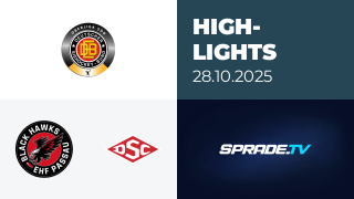 28.10.2025 - Highlights - EHF Passau Black Hawks vs. Deggendorfer SC