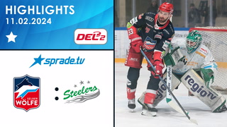 11.02.2024 - Highlights - Selber Wölfe vs. Bietigheim Steelers