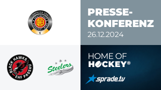 26.12.2024 - Pressekonferenz - EHF Passau Black Hawks vs. Bietigheim Steelers
