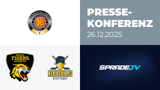 26.12.2025 - Pressekonferenz - onesto Tigers Bayreuth vs. Stuttgart Rebels