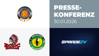 30.01.2026 - Pressekonferenz - ECDC Memmingen Indians vs. Höchstadt Alligators