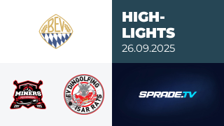 26.09.2025 - Highlights - Peißenberg Miners vs. EV Dingolfing