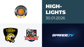 30.01.2026 - Highlights - onesto Tigers Bayreuth vs. EC Peiting