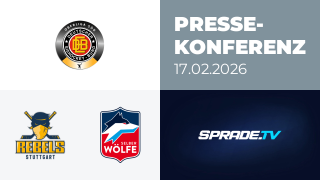 17.02.2026 - Pressekonferenz - Stuttgart Rebels vs. Selber Wölfe