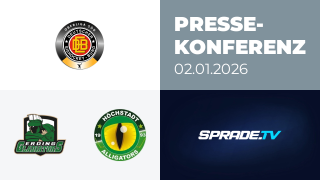 02.01.2026 - Pressekonferenz - Erding Gladiators vs. Höchstadt Alligators
