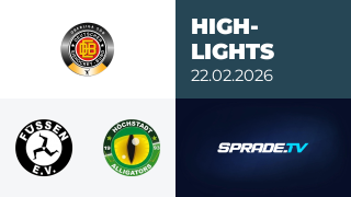 22.02.2026 - Highlights - EV Füssen vs. Höchstadt Alligators