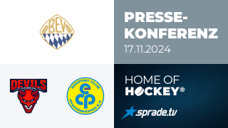 17.11.2024 - Pressekonferenz - Devils Ulm/Neu-Ulm vs. EC Pfaffenhofen