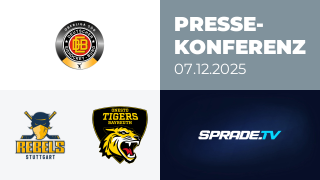 07.12.2025 - Pressekonferenz - Stuttgart Rebels vs. onesto Tigers Bayreuth