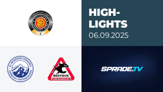 06.09.2025 - Highlights - SC Riessersee vs. Rostock Piranhas