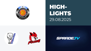 29.08.2025 - Highlights - Hammer Eisbären vs. Füchse Duisburg