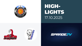 17.10.2025 - Highlights - Hannover Scorpions vs. Hammer Eisbären