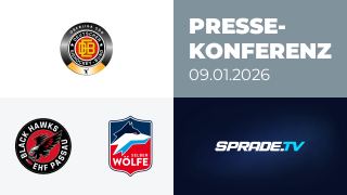 09.01.2026 - Pressekonferenz - EHF Passau Black Hawks vs. Selber Wölfe