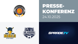 24.10.2025 - Pressekonferenz - Stuttgart Rebels vs. EV Lindau Islanders
