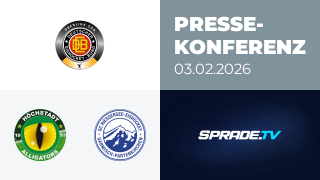 03.02.2026 - Pressekonferenz - Höchstadt Alligators vs. SC Riessersee