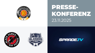 23.11.2025 - Pressekonferenz - EHF Passau Black Hawks vs. EV Lindau Islanders