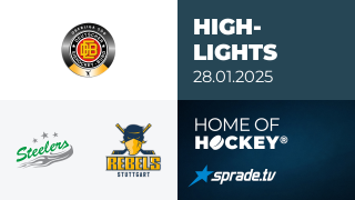 28.01.2025 - Highlights - Bietigheim Steelers vs. Stuttgart Rebels