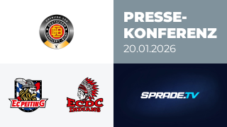 20.01.2026 - Pressekonferenz - EC Peiting vs. ECDC Memmingen Indians