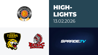 13.02.2026 - Highlights - onesto Tigers Bayreuth vs. ECDC Memmingen Indians