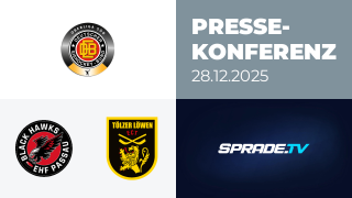 28.12.2025 - Pressekonferenz - EHF Passau Black Hawks vs. Tölzer Löwen
