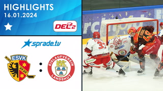 16.01.2024 - Highlights - ESV Kaufbeuren vs. EV Landshut
