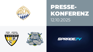 12.10.2025 - Pressekonferenz - ERSC Amberg vs. Schweinfurt Mighty Dogs