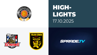 17.10.2025 - Highlights - EC Peiting vs. Tölzer Löwen
