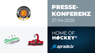 27.04.2025 - Pressekonferenz - Bietigheim Steelers vs. Hannover Scorpions
