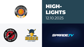 12.10.2025 - Highlights - EHF Passau Black Hawks vs. Stuttgart Rebels