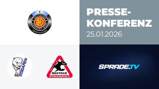 25.01.2026 - Pressekonferenz - Hammer Eisbären vs. Rostock Piranhas
