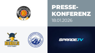 18.01.2026 - Pressekonferenz - Stuttgart Rebels vs. SC Riessersee