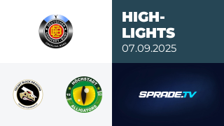 07.09.2025 - Highlights - TecArt BlackDragons vs. Höchstadt Alligators