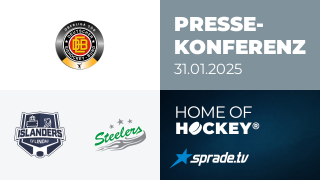31.01.2025 - Pressekonferenz - EV Lindau Islanders vs. Bietigheim Steelers