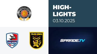 03.10.2025 - Highlights - Heilbronner Falken vs. Tölzer Löwen