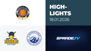 18.01.2026 - Highlights - Stuttgart Rebels vs. SC Riessersee