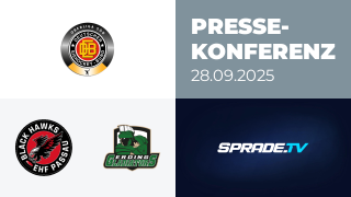28.09.2025 - Pressekonferenz - EHF Passau Black Hawks vs. Erding Gladiators