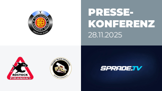 28.11.2025 - Pressekonferenz - Rostock Piranhas vs. TecArt BlackDragons